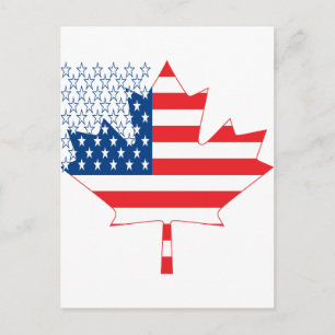 Amerikaanse Canadese.ai Briefkaart