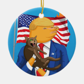 Amerikaanse catastrofe keramisch ornament