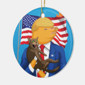 Amerikaanse catastrofe keramisch ornament (Links)