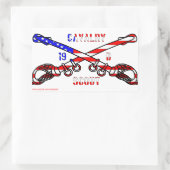 Amerikaanse Cavalry Rechthoek Stickers (Tas)