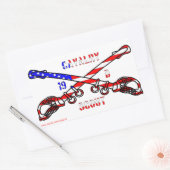 Amerikaanse Cavalry Rechthoek Stickers (Envelop)