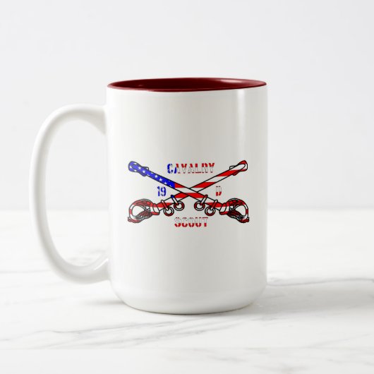 Amerikaanse Cavalry Two-Tone Mok (Links)