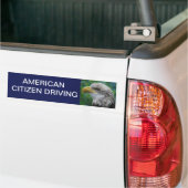 Amerikaanse chauffeur bumpersticker (Op Truck)