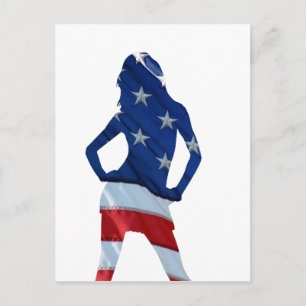 amerikaanse cheerleader briefkaart