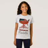 Amerikaanse Chinese wortels T-shirt (Voorkant volledig)