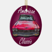 Amerikaanse Classic 1960 Cadillac Keramisch Ornament (Rechts)
