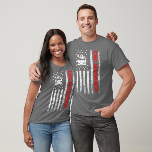 Amerikaanse cnc operator machinist t-shirt (Unisex)