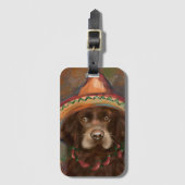 Amerikaanse Cocker Spaniel Bagagelabel (Voorkant (verticaal))