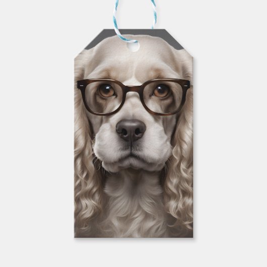 Amerikaanse Cocker Spaniel Cadeaulabel (Voorkant)