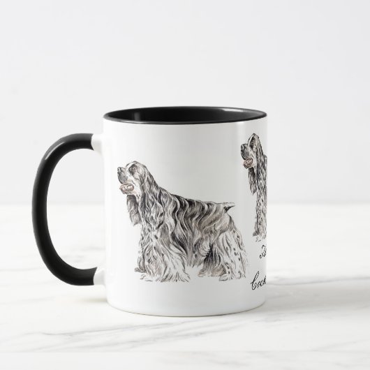 Amerikaanse Cocker Spaniel Ceramic Mok (Links)