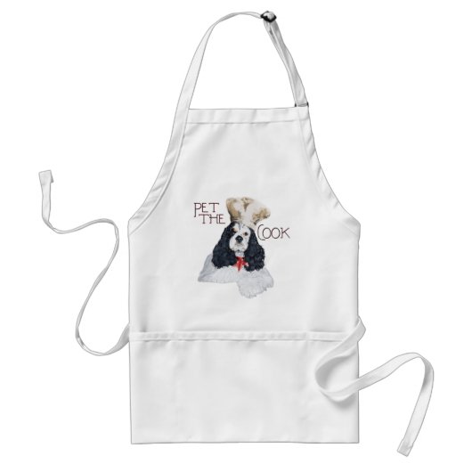 Amerikaanse Cocker Spaniel Chef Standaard Schort (Voorkant)