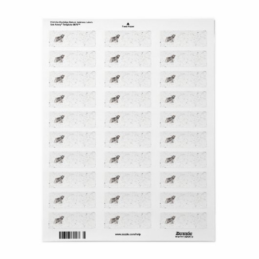amerikaanse cocker spaniel etiket (Full Sheet)