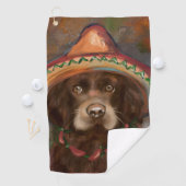 Amerikaanse Cocker Spaniel  Golfhanddoek (Insitu)
