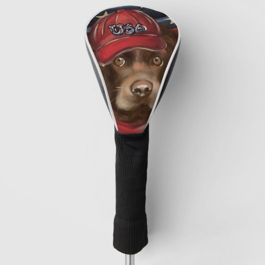 Amerikaanse Cocker Spaniel Golfheadcover (Voorkant)