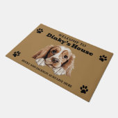 Amerikaanse Cocker Spaniel Hond Deurmat (Schuin)