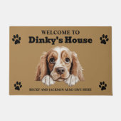 Amerikaanse Cocker Spaniel Hond Deurmat (Voorkant)
