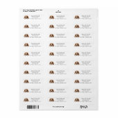 Amerikaanse Cocker Spaniel Hond Etiket (Full Sheet)