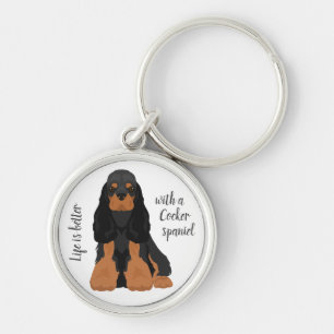 Amerikaanse Cocker Spaniel hond Sleutelhanger