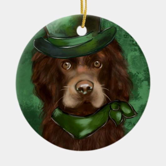 Amerikaanse Cocker Spaniel Keramisch Ornament (Voorkant)