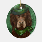Amerikaanse Cocker Spaniel Keramisch Ornament (Links)