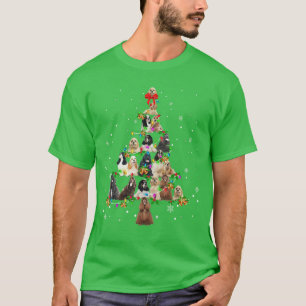Amerikaanse Cocker Spaniel Kerstboom Kerstcadeau v T-shirt