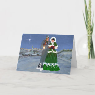 Amerikaanse Cocker Spaniel Kerstmis Feestdagen Kaart