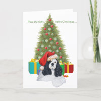 Amerikaanse Cocker Spaniel Kerstmis