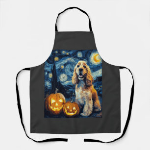 Amerikaanse Cocker Spaniel Mooie Hond Halloween Ja Schort