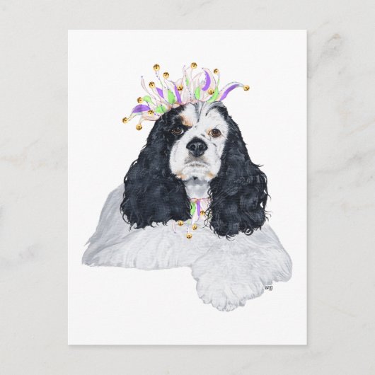 Amerikaanse Cocker Spaniel Party Animal Uitnodiging Briefkaart (Voorkant)