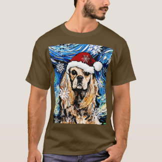 Amerikaanse Cocker Spaniel Santa T-shirt