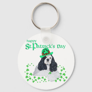 Amerikaanse Cocker Spaniel St. Patrick's Day Sleutelhanger