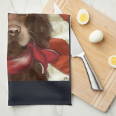 Amerikaanse Cocker Spaniel  Theedoek (Quarter Fold)