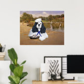 Amerikaanse Cocker Spaniel Zeiler Poster (Thuiskantoor)