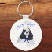 Amerikaanse Cocker Spaniel Zeiler Sleutelhanger (Voorkant)