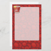 Amerikaanse cocktail briefpapier (Voorkant / Achterkant)