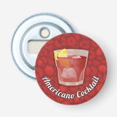 Amerikaanse cocktail button flesopener (Voorkant)