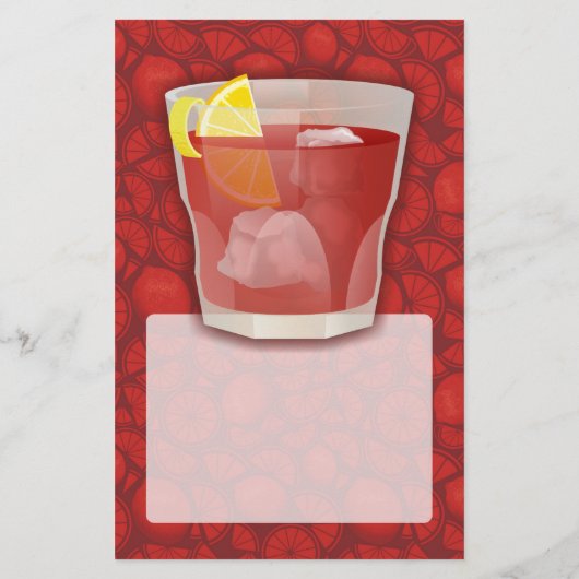 Amerikaanse cocktail flyer (Achterkant)