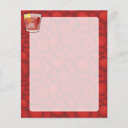 Amerikaanse cocktail flyer (Voorkant)