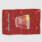 Amerikaanse cocktail golfhanddoek (Horizontaal)