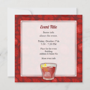 Amerikaanse cocktail kaart