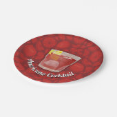 Amerikaanse cocktail papieren bordje (Gekanteld)