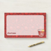 Amerikaanse cocktail post-it® notes (Op bureau)