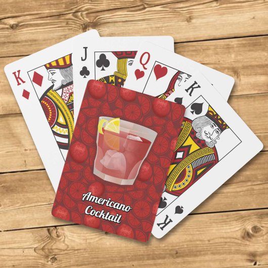 Amerikaanse cocktail speelkaarten