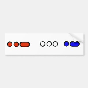 Amerikaanse Colorful Morse Code Bumpersticker