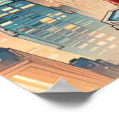 Amerikaanse comics, retro Amerikaanse comics, supe Poster (Hoek)