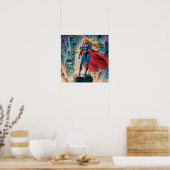 Amerikaanse comics, retro Amerikaanse comics, supe Poster (Keuken)