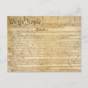 Amerikaanse constitutionele vrijheden - ken uw rec briefkaart