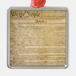 Amerikaanse constitutionele vrijheden - ken uw rec metalen ornament