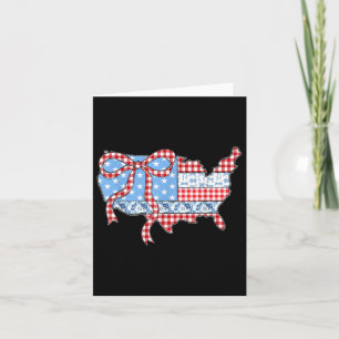 Amerikaanse Coquette Strik Patriotische Vrijheid G Kaart