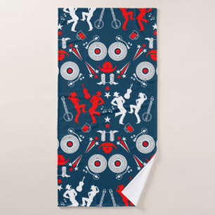 Amerikaanse Country Music Line Dancing Badhanddoek